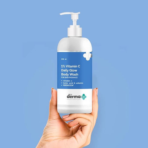 The Derma co 1% Vitamin C Daily Glow Body Wash with Kojic Acid & Arbutin